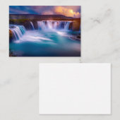 Godafoss, IJslandse waterval Notitiekaartje (Voorkant / Achterkant)