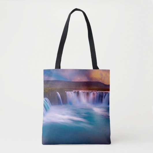 Godafoss, IJslandse waterval Tote Bag (Voorkant)