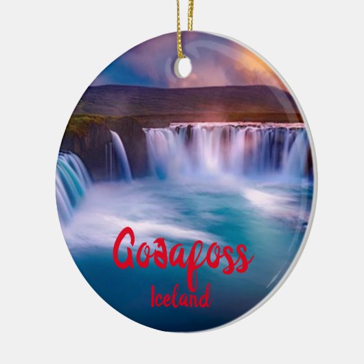 Goðafoss Panoramic Christmas Ornament (Links)