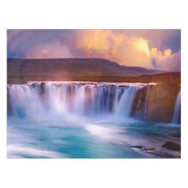 Godafoss Wasserfall Island Tafelkleed