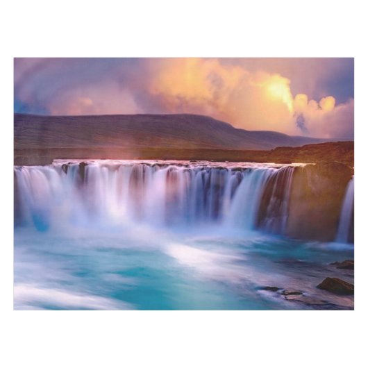Godafoss Wasserfall Island Tafelkleed (Voorkant (Horizontaal))