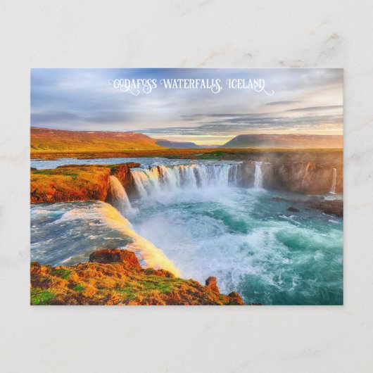 Godafoss Waterfall, IJsland Briefkaart (Voorkant)