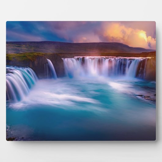 Goðafoss Waterfall IJsland Fotoplaat (Voorkant)