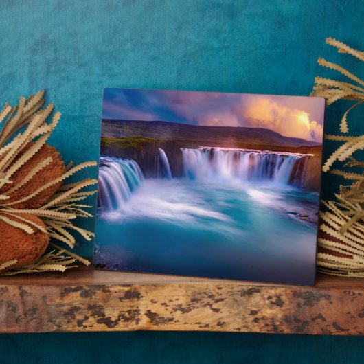 Goðafoss Waterfall IJsland Fotoplaat (Zijkant)