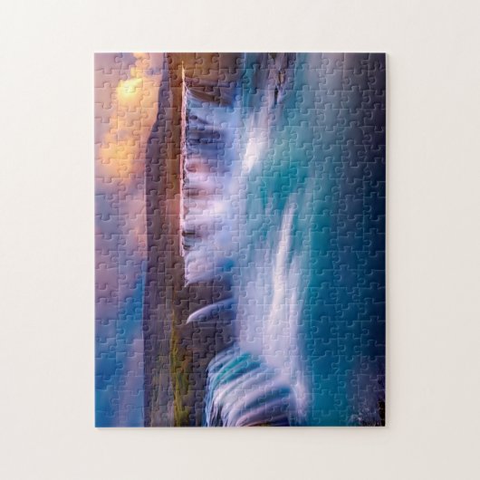 Goðafoss Waterfall IJsland Legpuzzel (Verticaal)