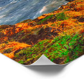 Godafoss Waterfall, IJsland Poster (Hoek)