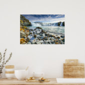 Godafoss Waterfall, IJsland Poster (Keuken)