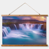 Godafoss Waterfall, IJsland prachtig landschap Hangend Wandkleed (Voorkant)