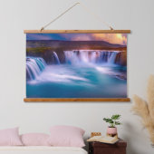 Godafoss Waterfall, IJsland prachtig landschap Hangend Wandkleed (Slaapkamer)