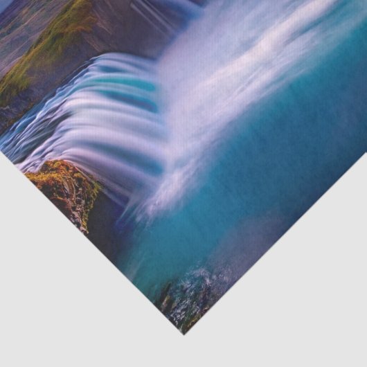 Godafoss Waterfall, IJsland prachtig landschap Tissuepapier (Detail)