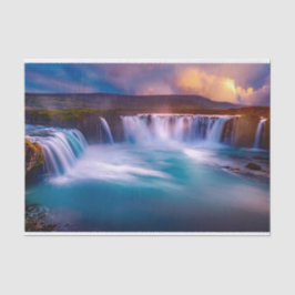 Goðafoss Waterfall IJslands Tissue Paper Tissuepapier