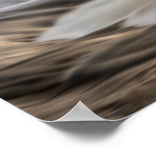 Godafoss waterfall, winter, IJsland 3 Poster (Hoek)