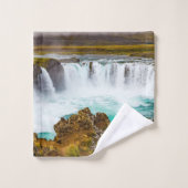 Godafoss waterval, IJsland Bad Handdoek (Wasdoekje)