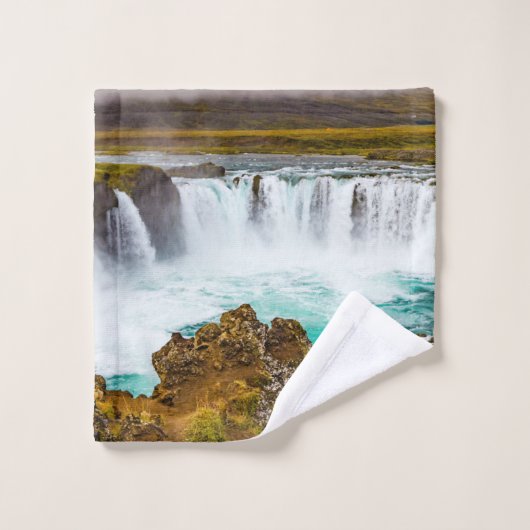 Godafoss waterval, IJsland Bad Handdoek (Wasdoekje)