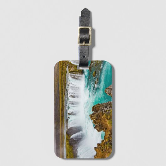 Godafoss waterval, IJsland Bagagelabel (Voorkant (verticaal))