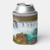 Godafoss waterval, IJsland Blikjeskoeler (Blikje Achterkant)