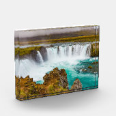 Godafoss waterval, IJsland Fotoblokken (Links)