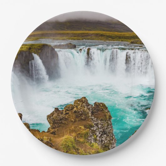 Godafoss waterval, IJsland Papieren Bordje (Voorkant)