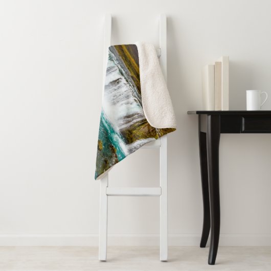 Godafoss waterval, IJsland Sherpa Deken (In situ)