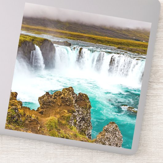 Godafoss waterval, IJsland Sticker (Detail)