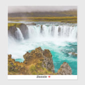 Godafoss waterval, IJsland Sticker (Vel)
