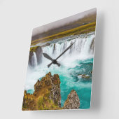 Godafoss waterval, IJsland Vierkante Klok (Hoek)