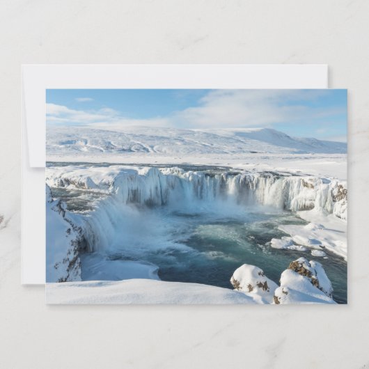 Godafoss Waterval Landschap Bedankkaart (Voorkant)