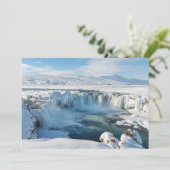 Godafoss Waterval Landschap Bedankkaart (Staand voorkant)