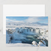 Godafoss Waterval Landschap Bedankkaart (Voorkant / Achterkant)