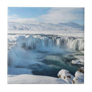 Godafoss Waterval Landschap Tegeltje