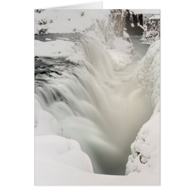 Godafoss-waterval, winter, IJsland (Voorkant)