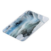 Godafoss waterval, winter, IJsland 2 Magneet (Linkerzijde)