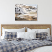 Godafoss-waterval, winter, IJsland 3 Canvas Afdruk (Insitu (Slaapkamer))