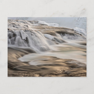 Godafoss waterval, winter, IJsland Briefkaart