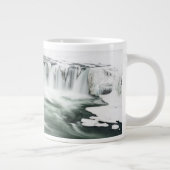 Godafoss waterval, winter, IJsland Grote Koffiekop (Rechts)