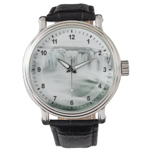 Godafoss waterval, winter, IJsland Horloge