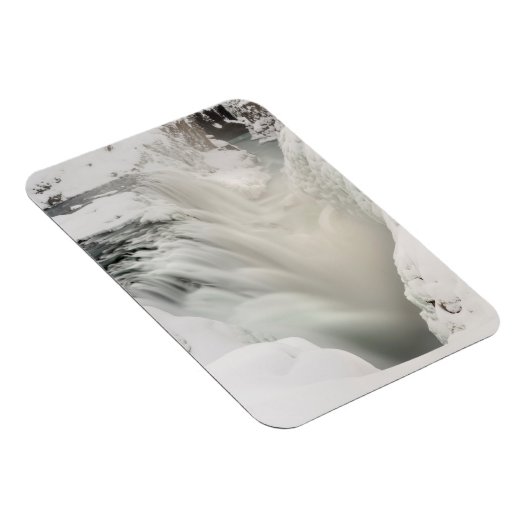 Godafoss waterval, winter, IJsland Magneet (Rechterzijde)