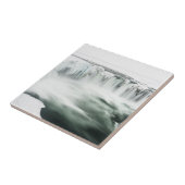 Godafoss waterval, winter, IJsland Tegeltje (Zijkant)