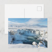 Godafoss Watervallandschap Briefkaart (Voorkant / Achterkant)