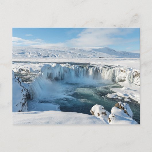 Godafoss Watervallandschap Briefkaart (Voorkant)