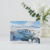 Godafoss Watervallandschap Briefkaart (Staand voorkant)