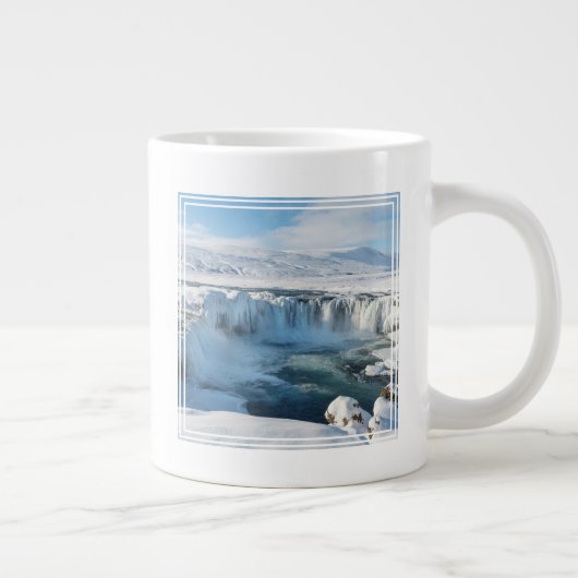 Godafoss Watervallandschap Grote Koffiekop (Rechts)