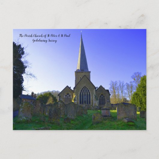 Godalming Church of England, Midday Briefkaart (Voorkant)
