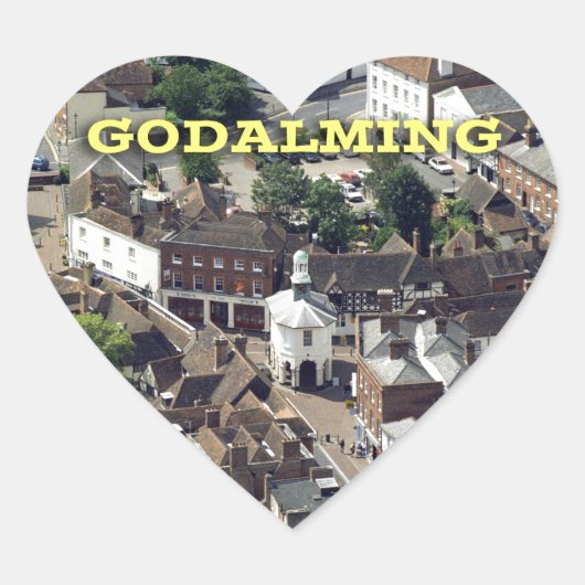 Godalming Surrey England Hart Sticker (Voorkant)