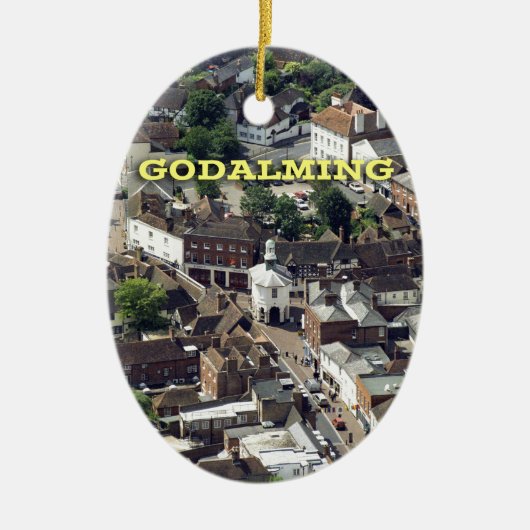 Godalming Surrey England Keramisch Ornament (Voorkant)