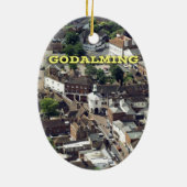 Godalming Surrey England Keramisch Ornament (Achterkant)