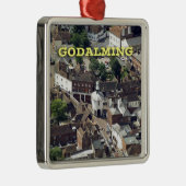 Godalming Surrey England Metalen Ornament (Rechts)