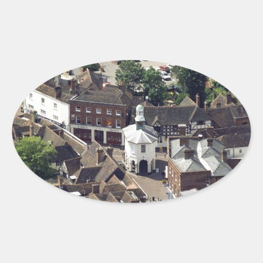 Godalming Surrey England Ovale Sticker (Voorkant)