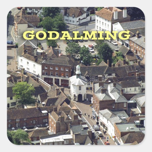 Godalming Surrey England Vierkante Sticker (Voorkant)
