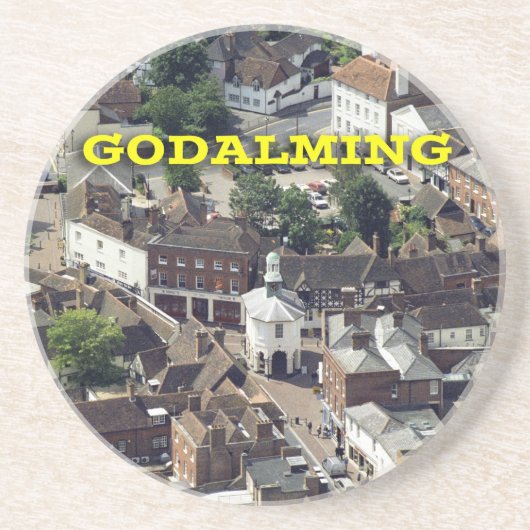 Godalming Surrey England Zandsteen Onderzetter (Voorkant)
